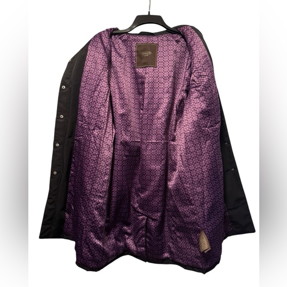 Coach Black Quilted Coat with Belt - Picture 3 of 11